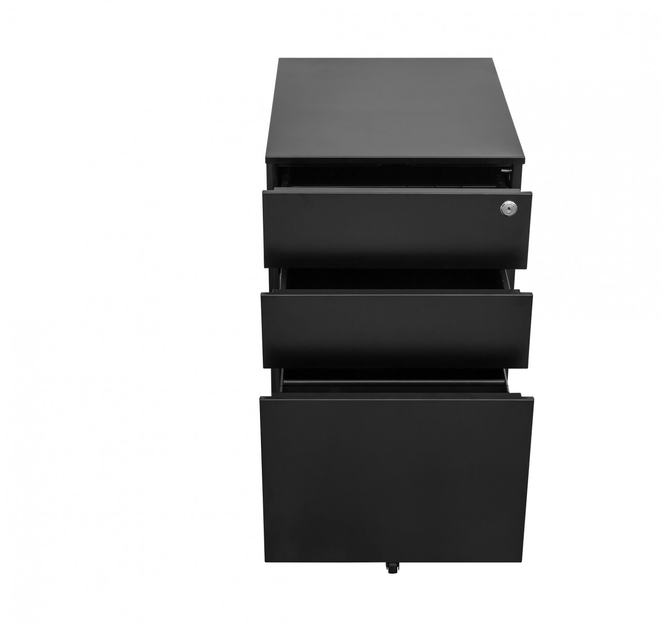 3 Drawer Mobile Pedestal - Mannex Black image