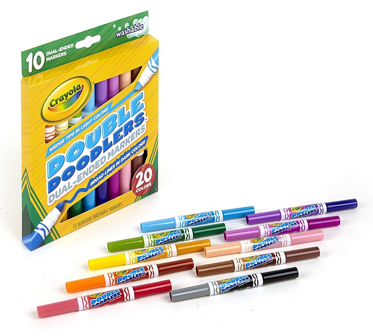 Crayola: Double Doodlers - Washable Dual-Ended Markers (10-Pack) image