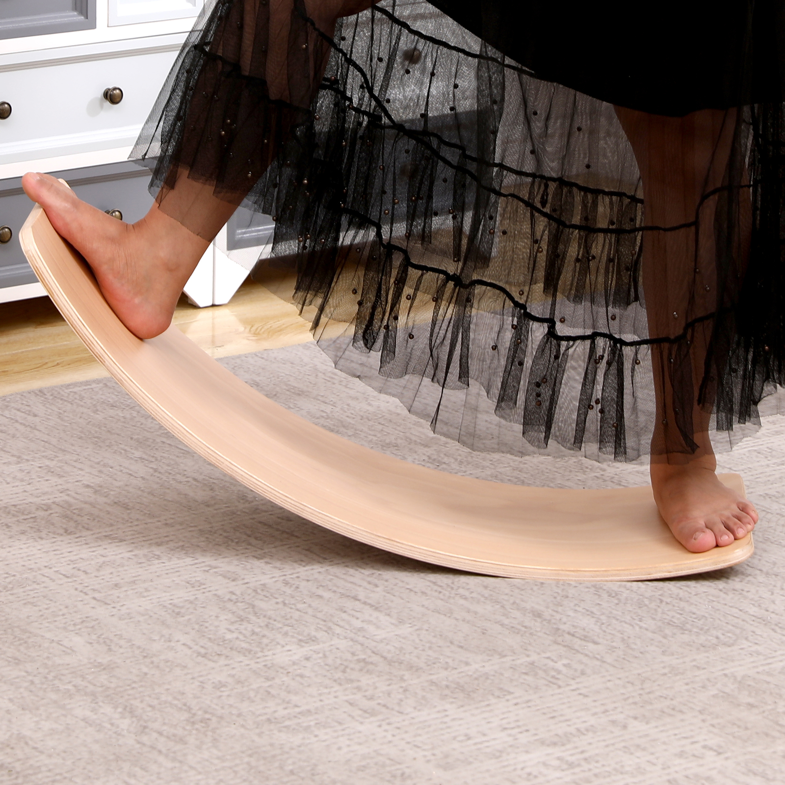 Wooden Balance & Play Board - Natural image