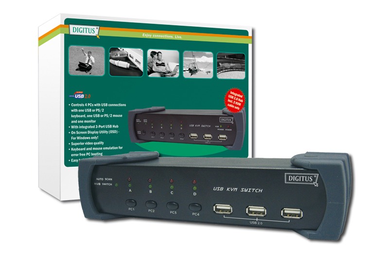 Digitus KVM USB 4 PC's image