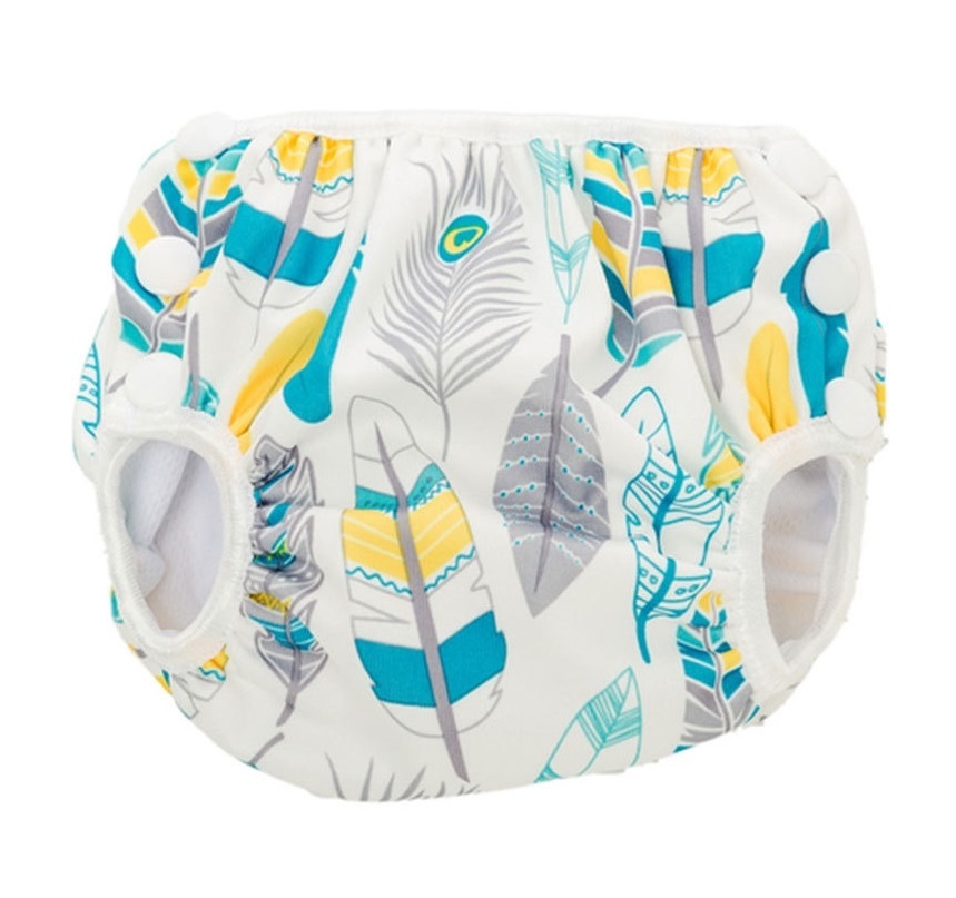 Bumkins: Swim Nappy - Feathers (Medium) image