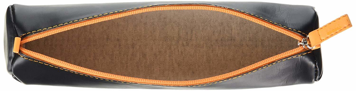 Rhodiarama Round Pencil Case - Black image