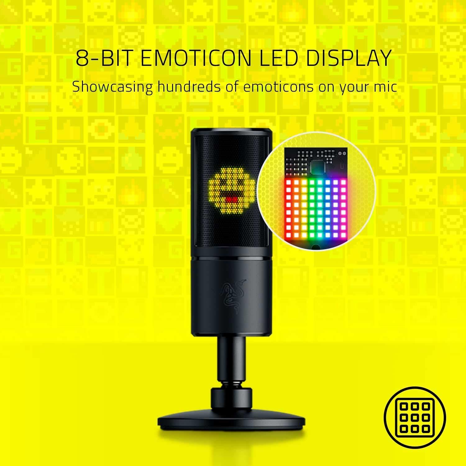 Razer Seiren Emote Microphone with Emoticons PC In