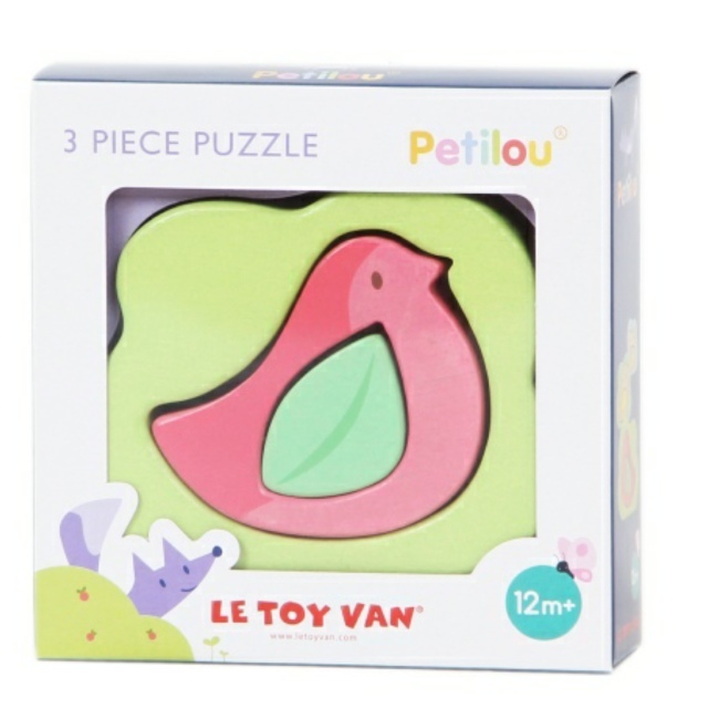 Petilou - Birdy Birdy 3 Piece Puzzle image