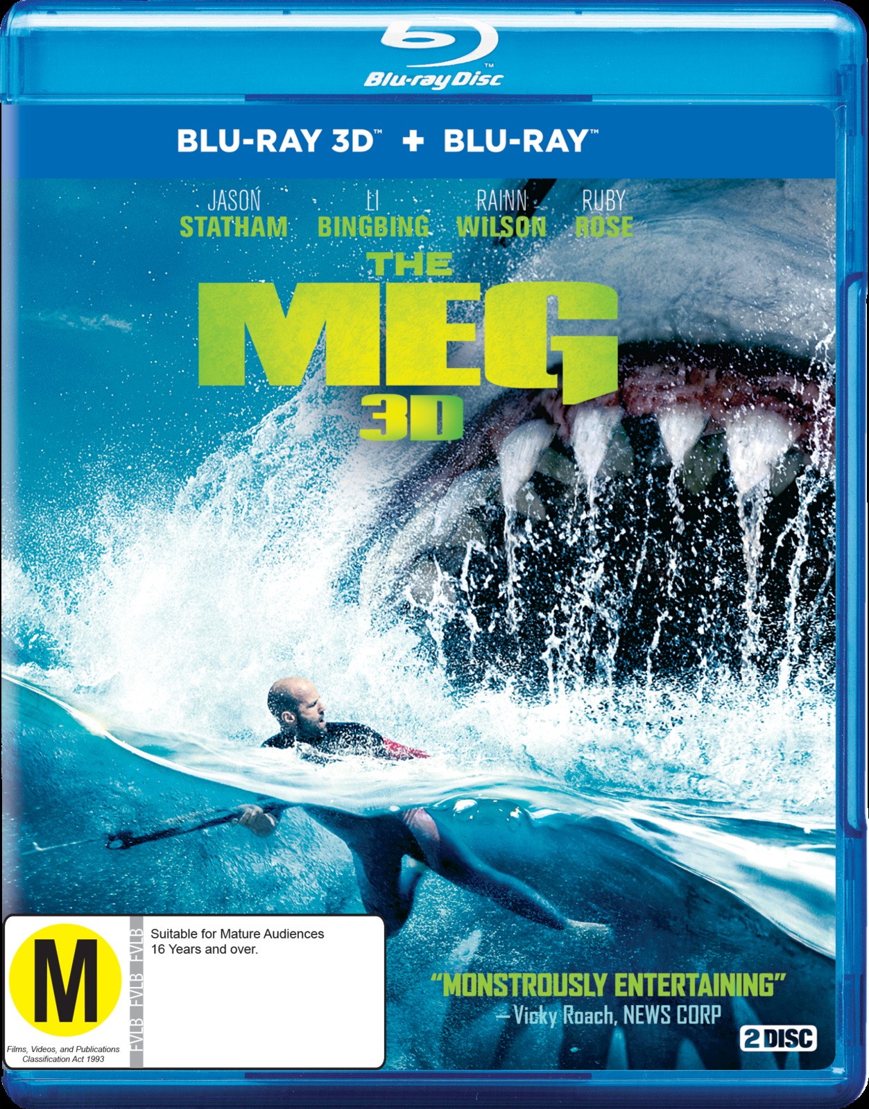 YESASIA The Meg (2018) (Bluray) (2D + 3D) (Steelbook) (Hong Kong Version) Bluray Li Bing