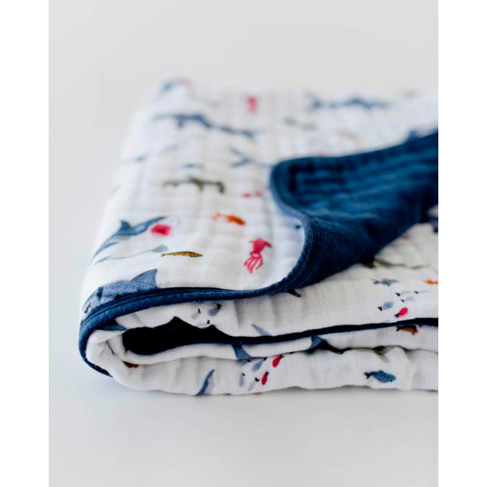 shark muslin blanket