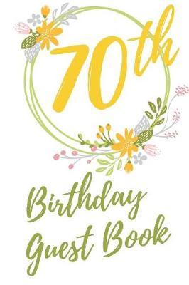 70th Birthday Guest Book by Big Birthday Guest Books image