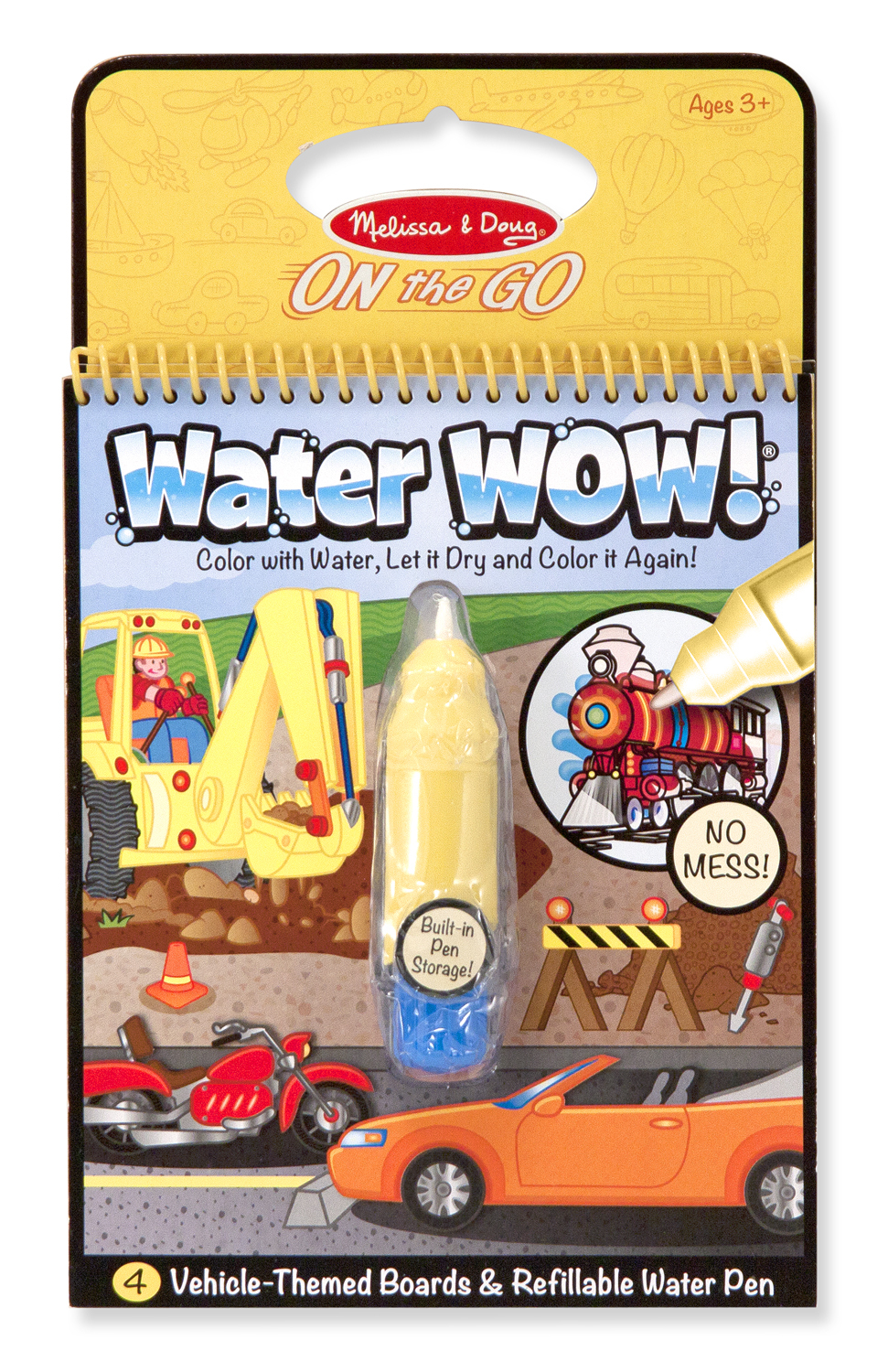 Melissa & Doug: Water Wow! Vehicles Travel Activity Book image
