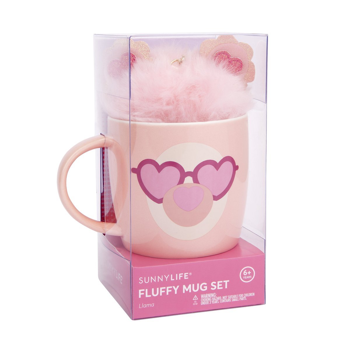 Sunnylife: Fluffy Mug & Keychain Set - Llama