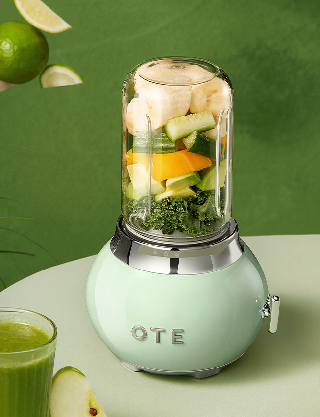 OTE Retro Style Electric Smoothie Blender Mint Green at Mighty Ape