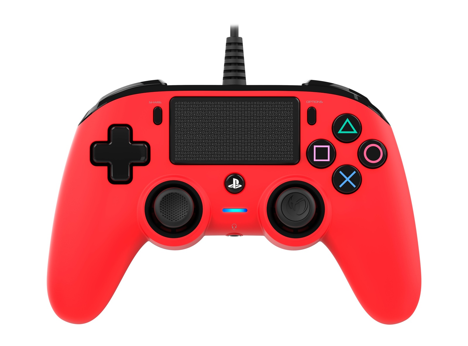 Nacon PS4 Wired Gaming Controller - Red for PS4 image