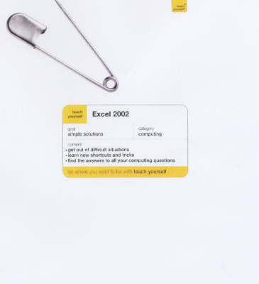 Excel 2002 by Stephen Morris image