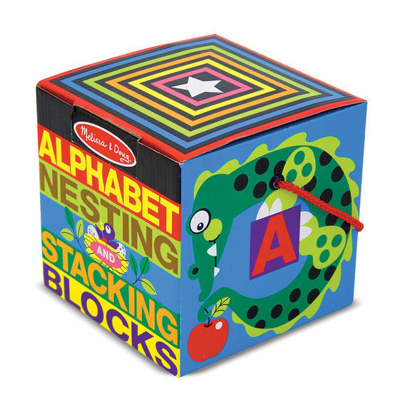Melissa & Doug: Alphabet Nesting and Stacking Blocks image
