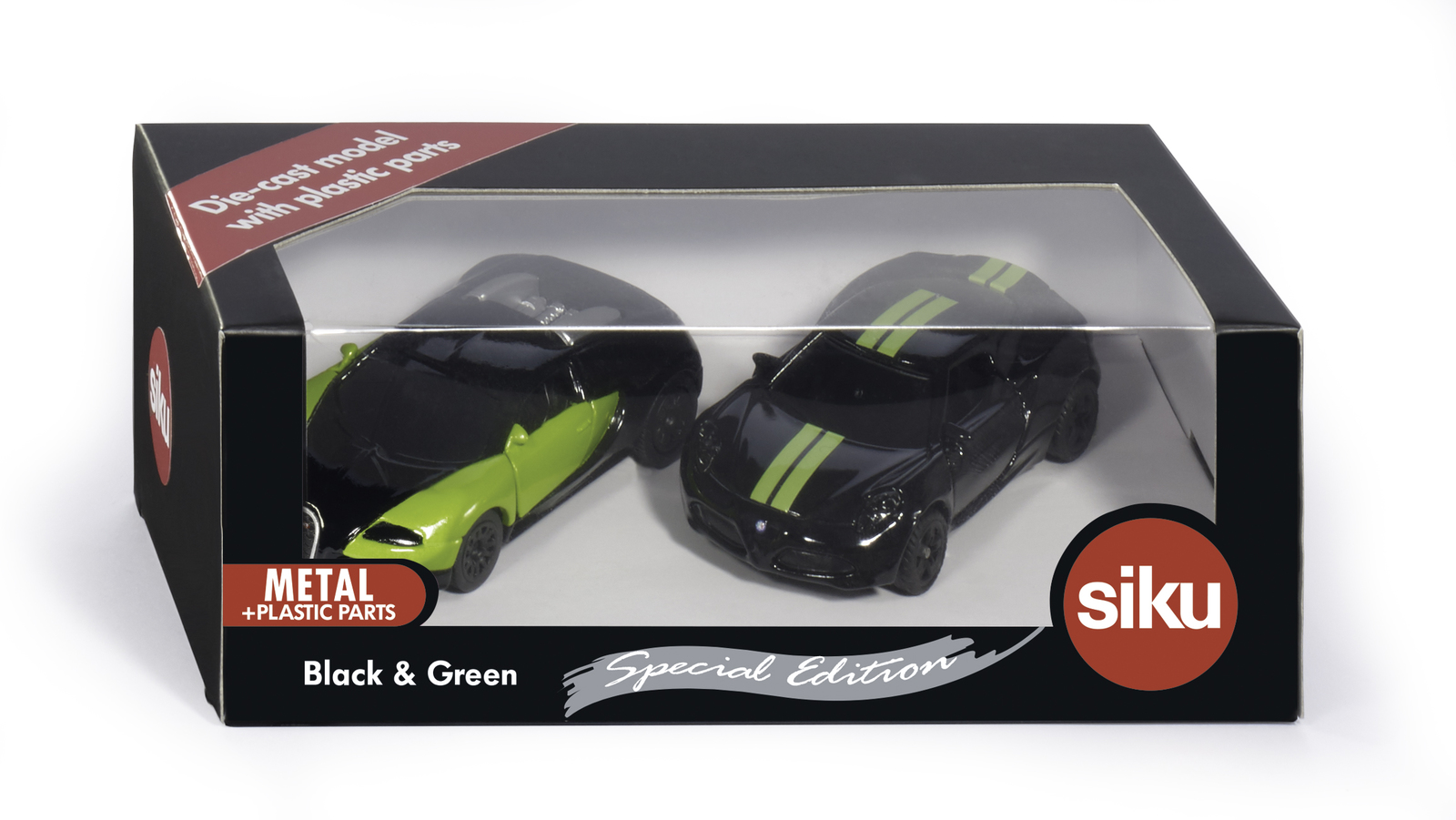 Siku: 2-Piece Black & Green Special Edition Cars image