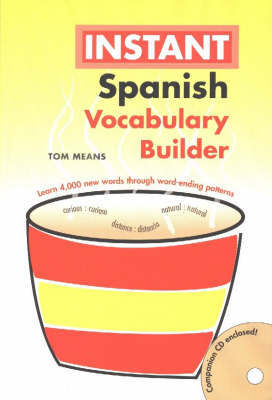 Spanish Instant Vocabulary Builder with CD by Tom Means image