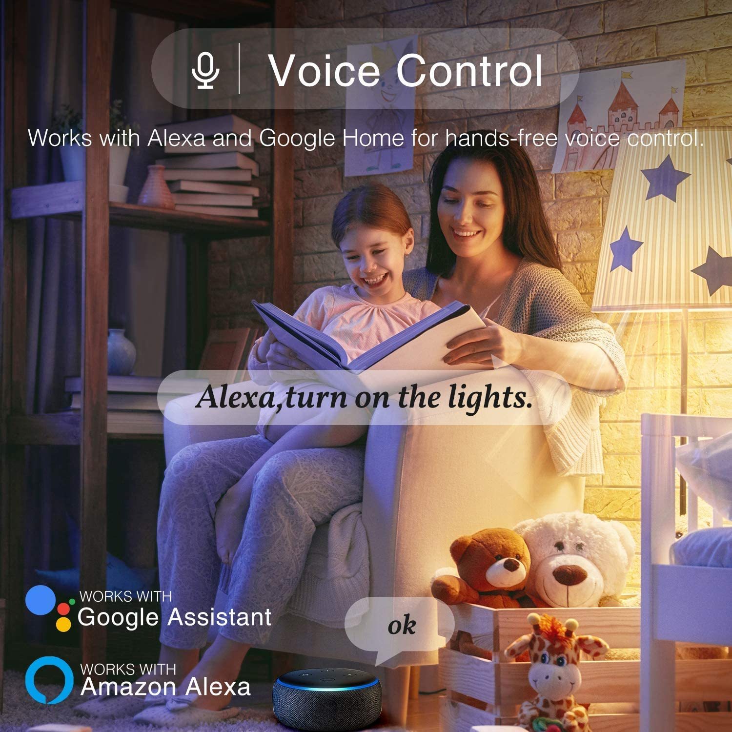 Smart Ape: 10W Colour & Warm/Cool White Smart Bulb (B22, Wi-Fi) - 2 Pack image