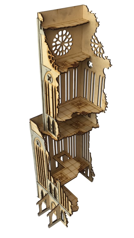 TTCombat: Tabletop Scenics - Gothic Ruined Tower image
