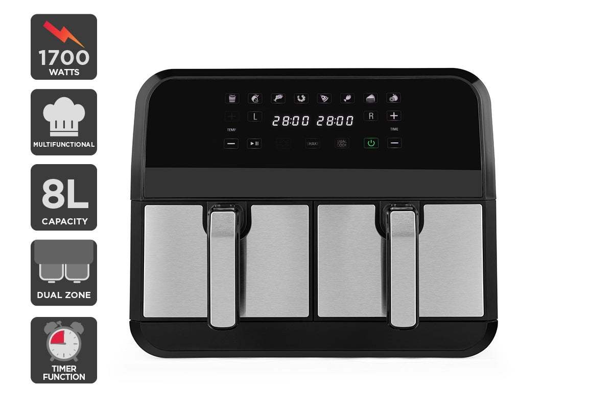 Buy Kogan 8L 1700W Dual Zone Air Fryer Oven at Mighty Ape NZ