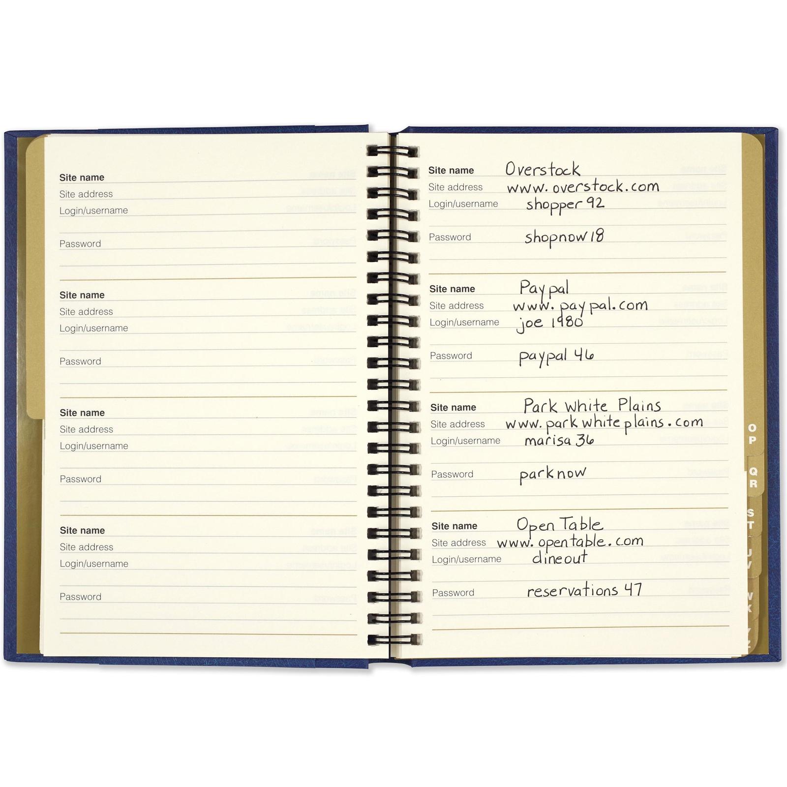 Celestial Large-Format Internet Address & Password Logbook image