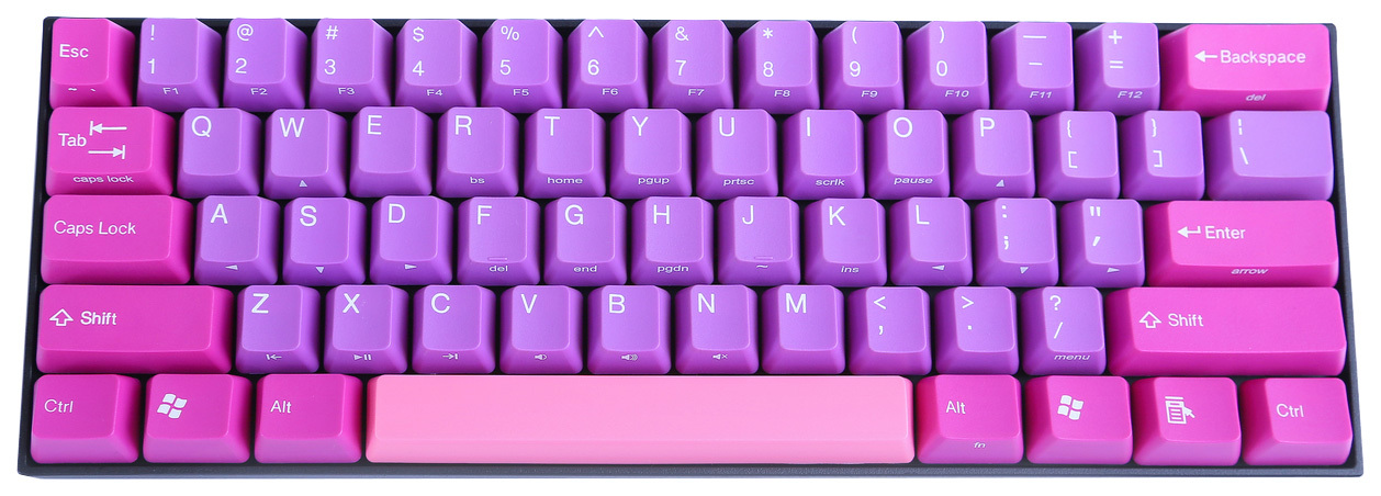 V60 Purple Dream ABS Double Shot Keycap Mechanical Keyboard - Cherry MX Brown image