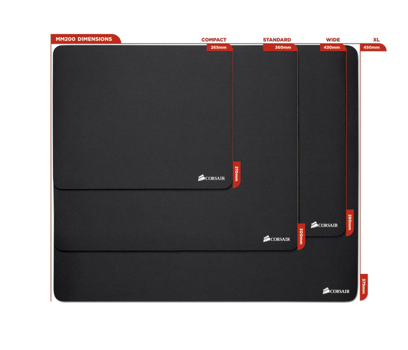 Corsair MM200 Gaming Mouse Mat (Standard Edition) for image
