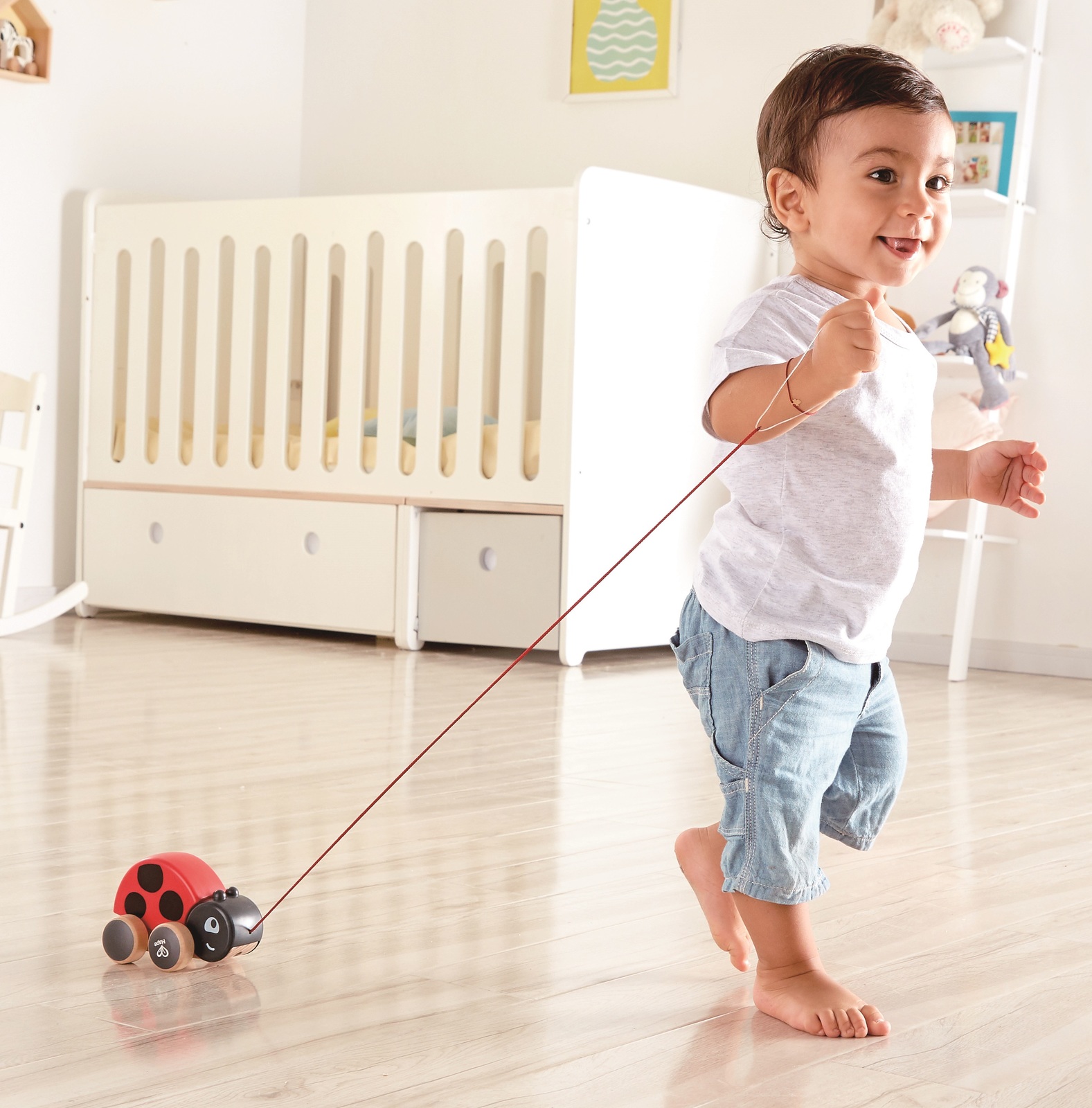 Hape: Lady Bug - Pull Along Toy image