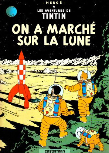 On a Marche Sur la Lune (The Adventures of Tintin #17 - French) by Herge image