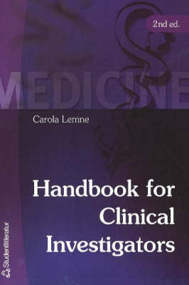 Handbook for Clinical Investigators by Carola Lemne image