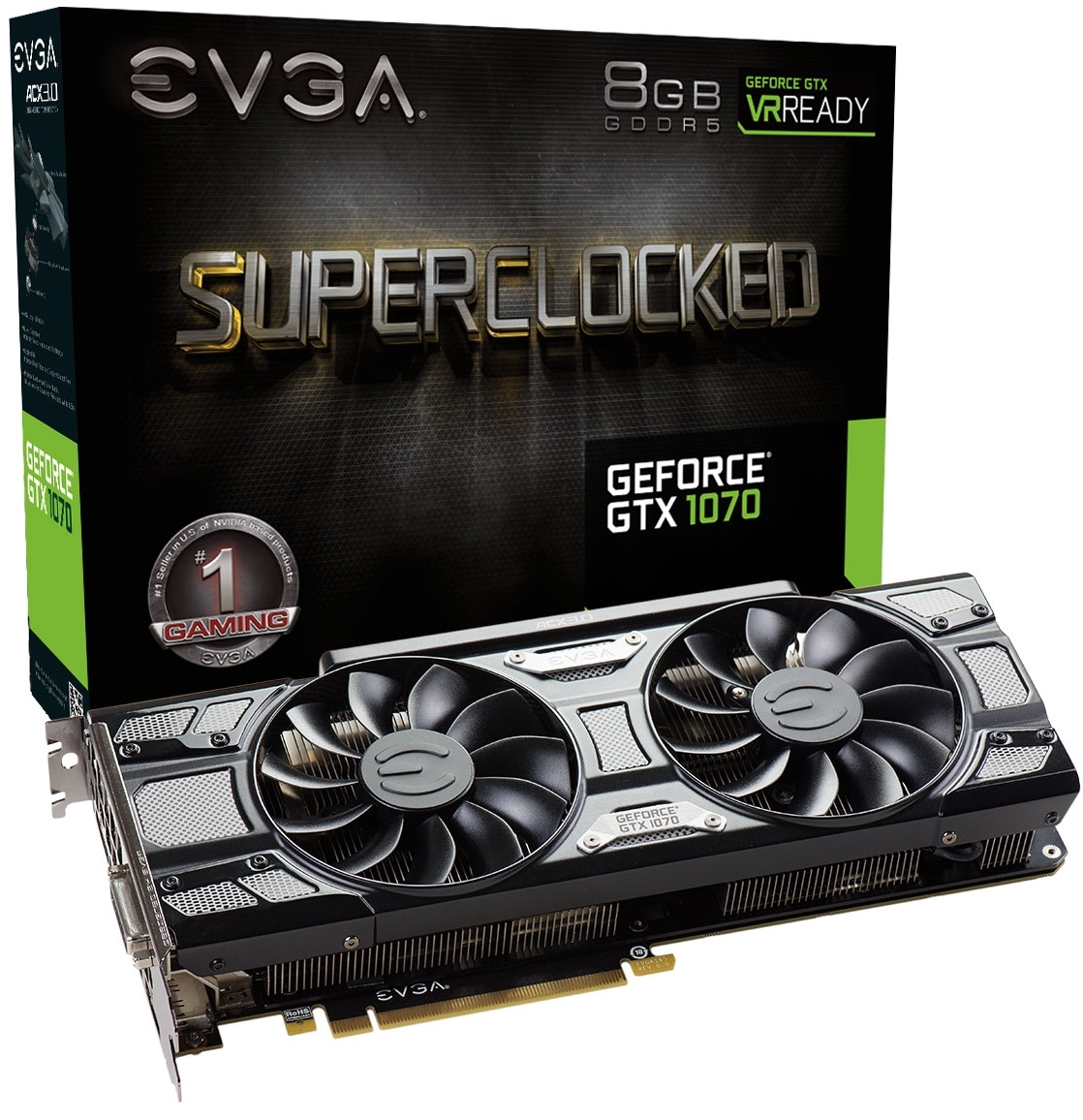 EVGA GeForce GTX 1070 8GB SC Black Edition Graphics Card