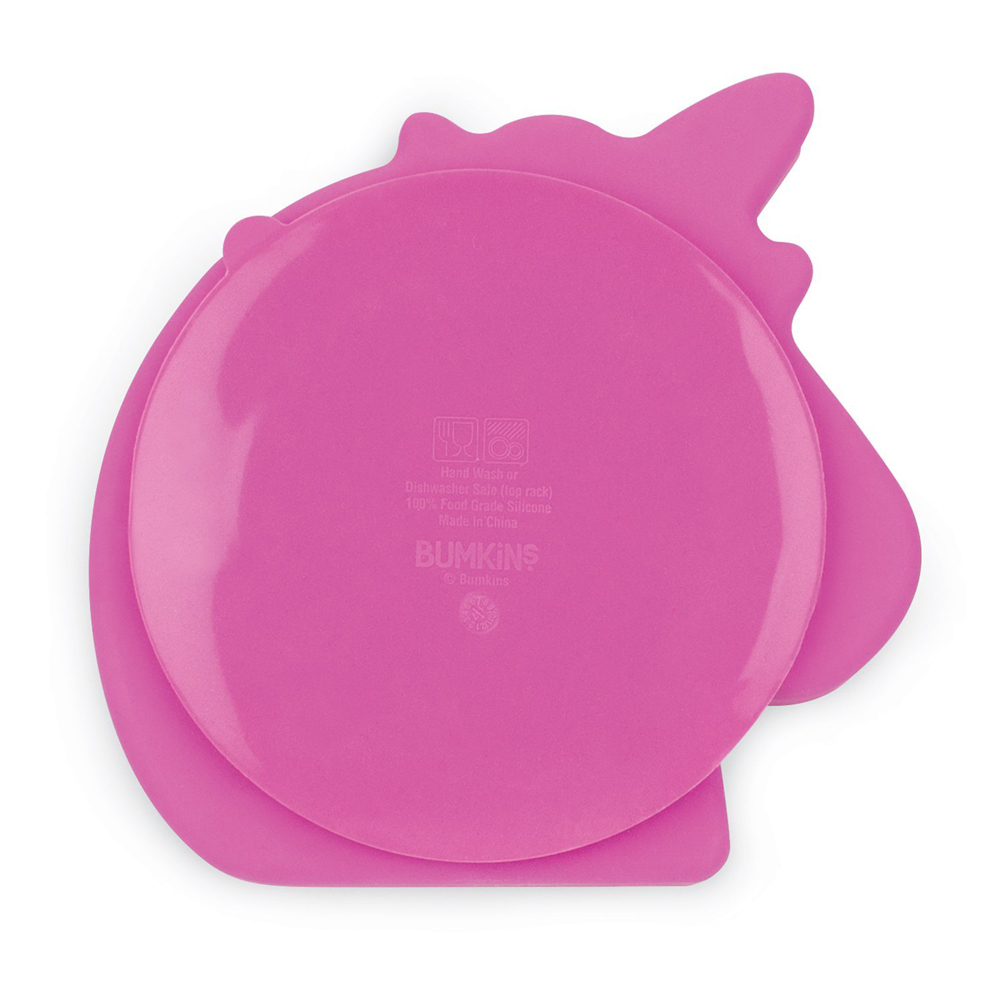 Bumkins: Silicone Grip Dish - Unicorn image