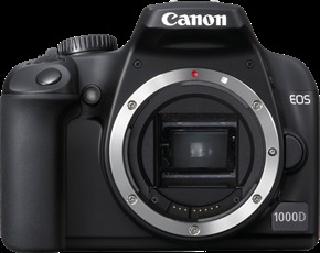 Canon EOS 1000D 10MP Digital SLR Camera - Body Only