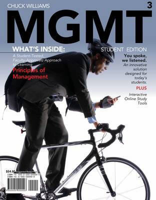 Mgmt 2010 Edition (with Review Cards and Bind-In Printed Access Card) on Paperback by Chuck Williams