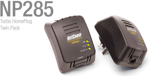 NetComm NP285 Turbo HomePlug Twin Pack image