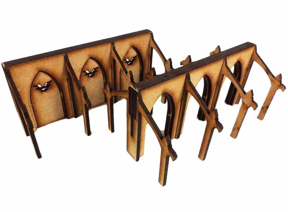 TTCombat: Tabletop Scenics - Large Walls (x2) image