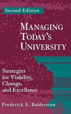 Managing Today's University by Frederick E. Balderston image
