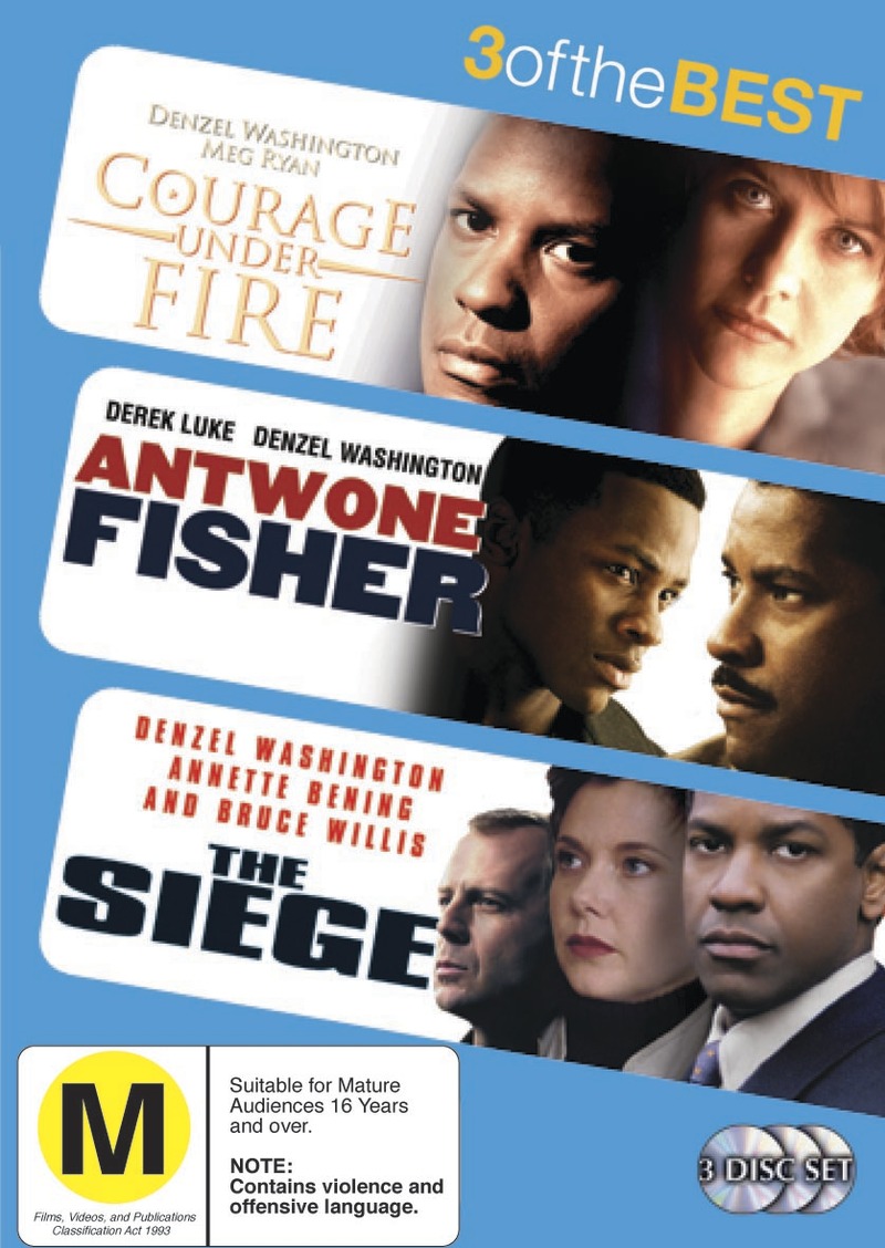 Courage Under Fire / Antwone Fisher / The Siege - 3 Of The Best (3 Disc Set) on DVD image