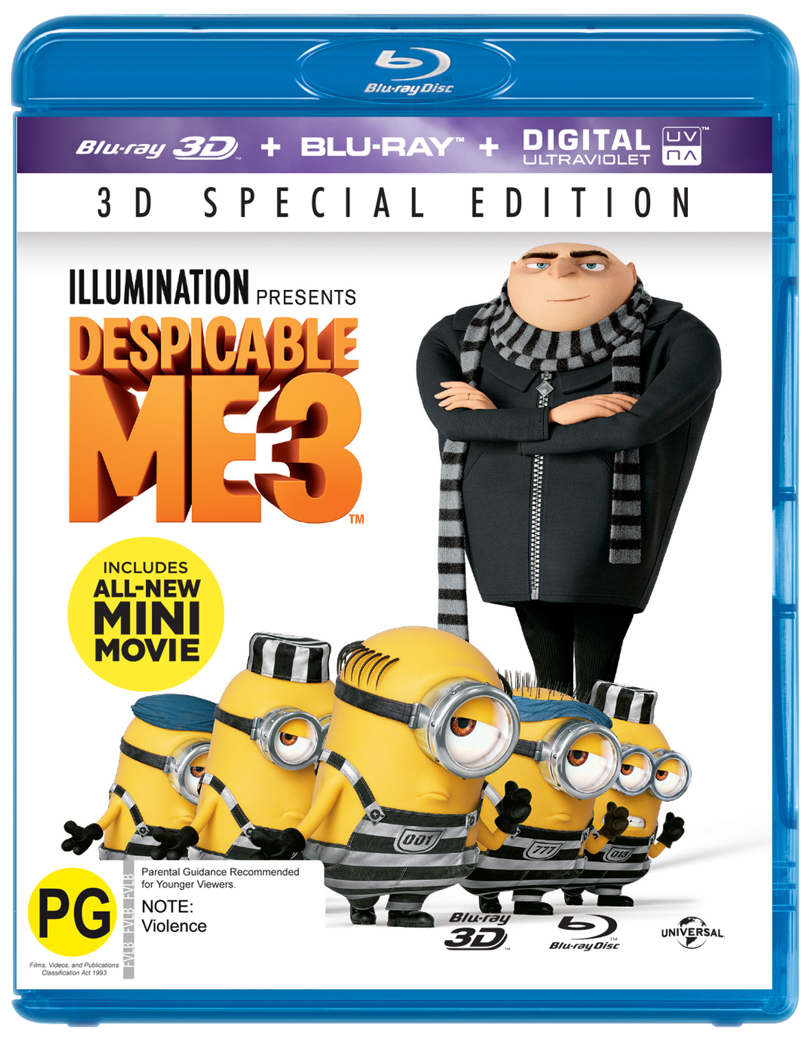 Despicable Me 3 on Blu-ray, 3D Blu-ray