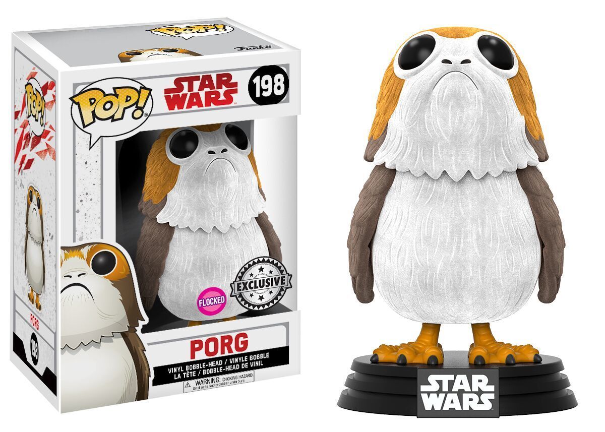Star Wars: The Last Jedi - Porg (Flocked) Pop! Vinyl Figure (with a chance for a Chase version!) image