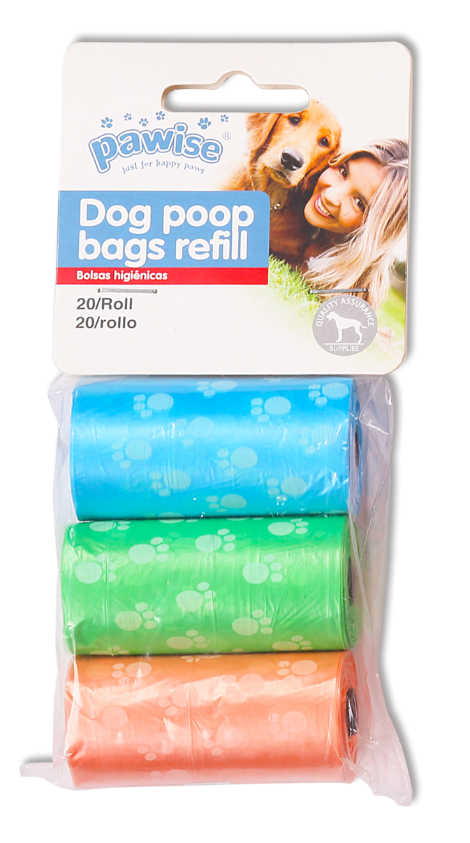 Pawise: Poop Bag Refills - 20 sheets x 3 image