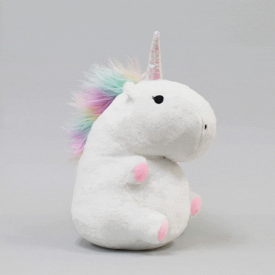 Chubby Light-Up Unicorn Pillow image