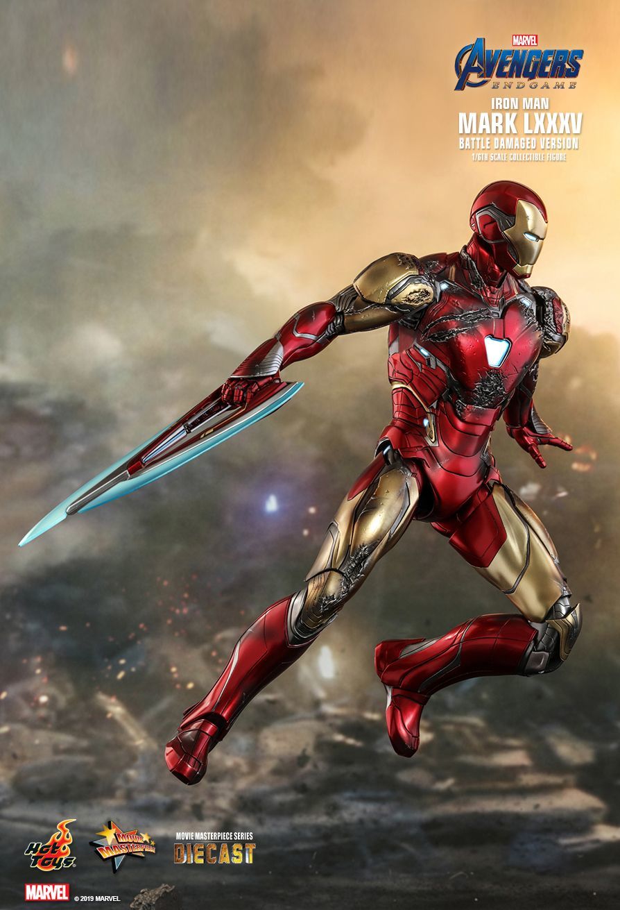 Avengers: Endgame - Iron Man Mk. LXXXV (Battle Damaged Ver.) - 12" Articulated Figure