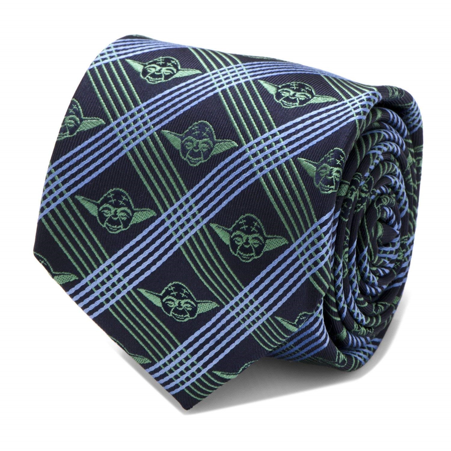 Yoda (Navy) - Modern Plaid Tie image