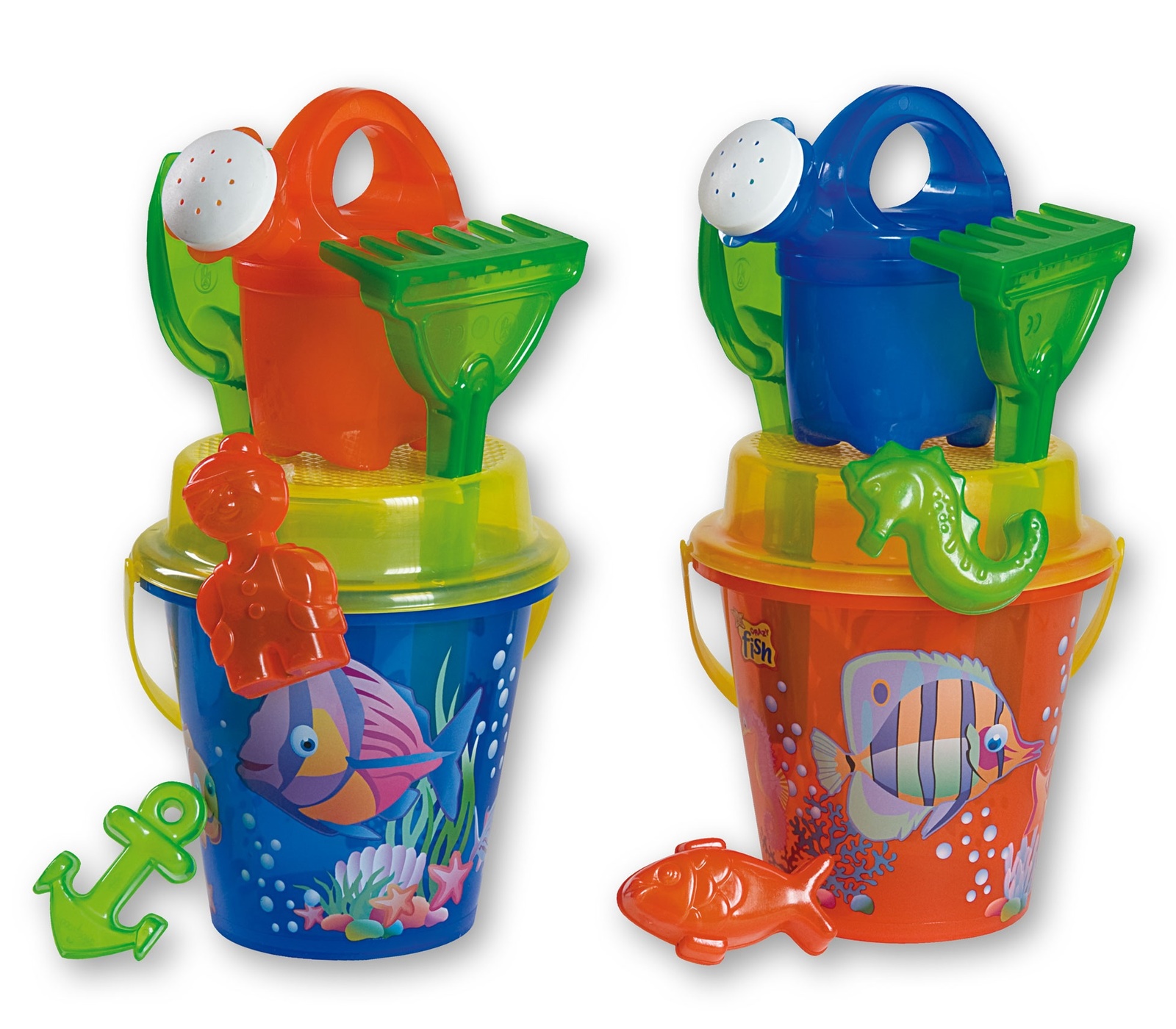 Androni: Transparent Crazy Fish - Large Bucket Set