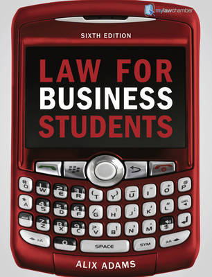 Law for Business Students by Alix Adams image