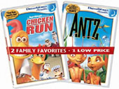 Antz and Chicken Run on DVD Antz and Chicken Run on DVD