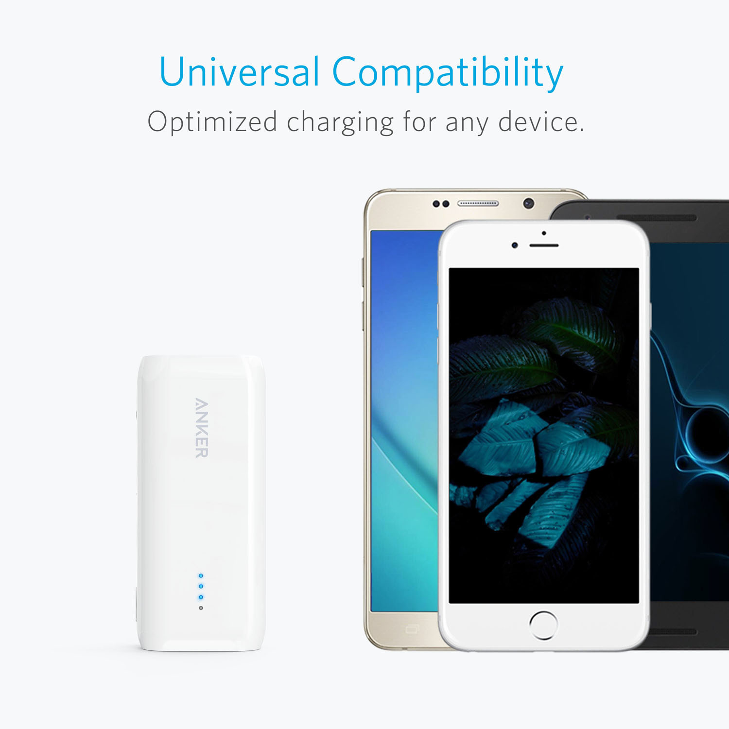 ANKER: Astro E1 5200mAh with 1x PowerIQ 2A port - White image