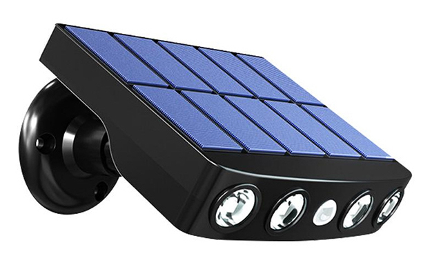 Outdoor LED Solar Lamp with Motion Sensor - White Light