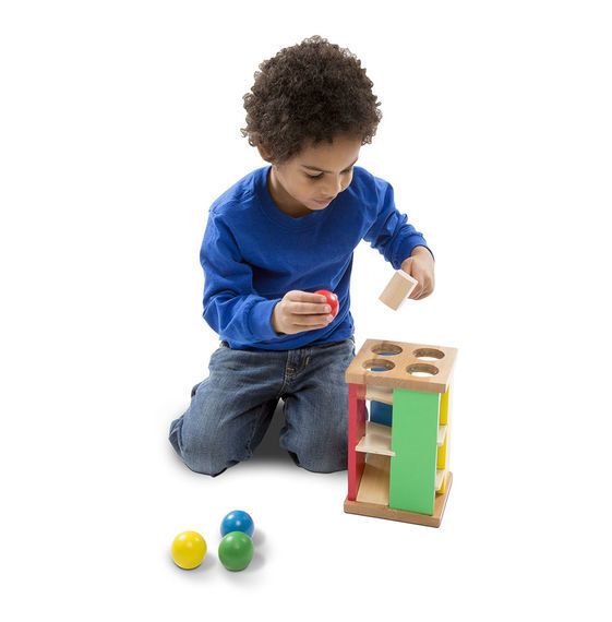 Melissa & Doug: Wooden Pound and Roll Tower image