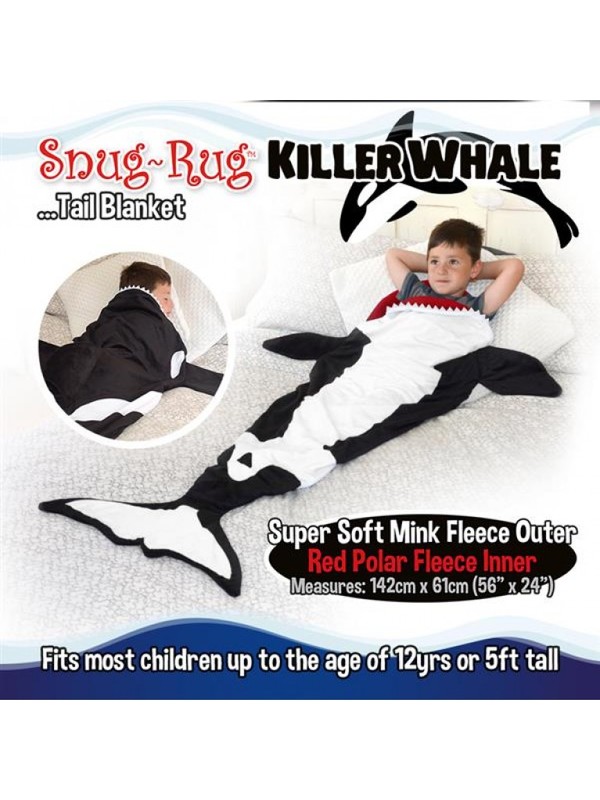 Snug-Rug Killer Whale Tail Blanket