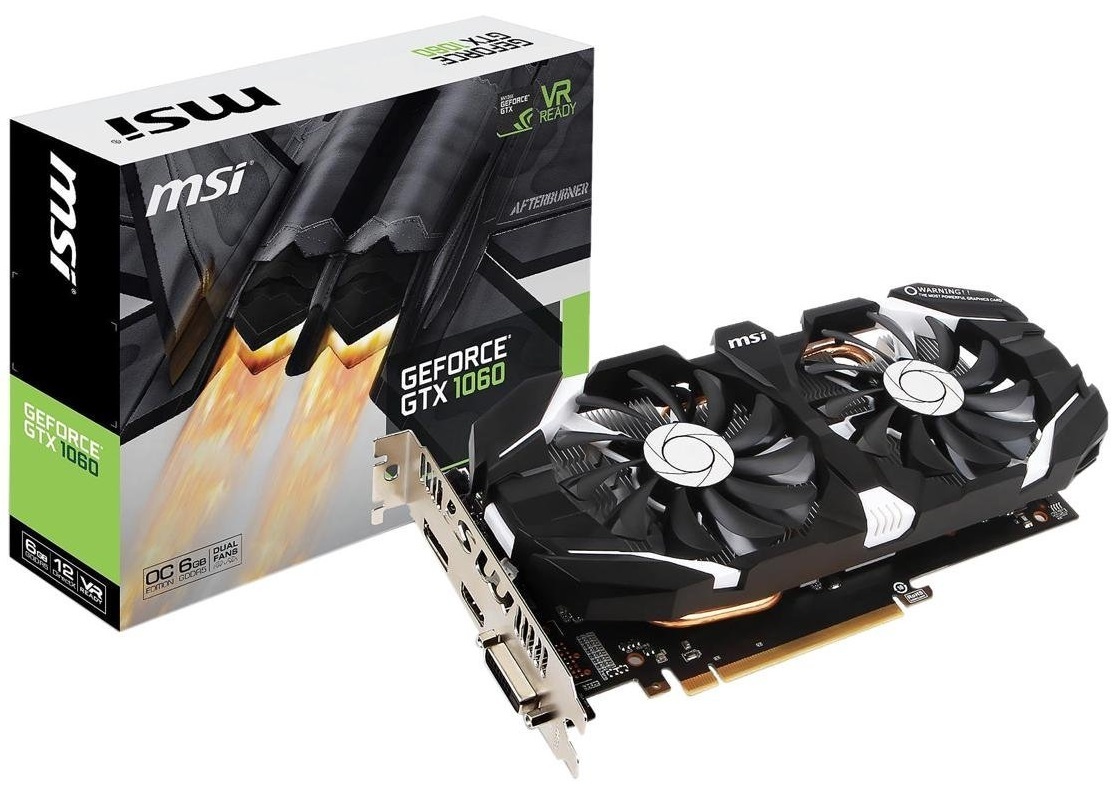 MSI GeForce GTX 1060 6GB OC V2 Graphics Card